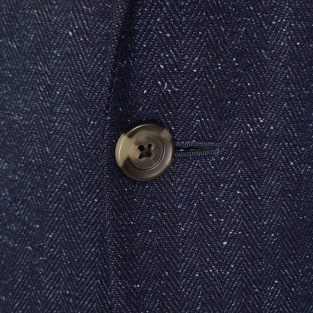 Jack Victor Classic Big & Tall Herringbone 2 Button Sports Coat Blazer 56L - Picture 6 of 13